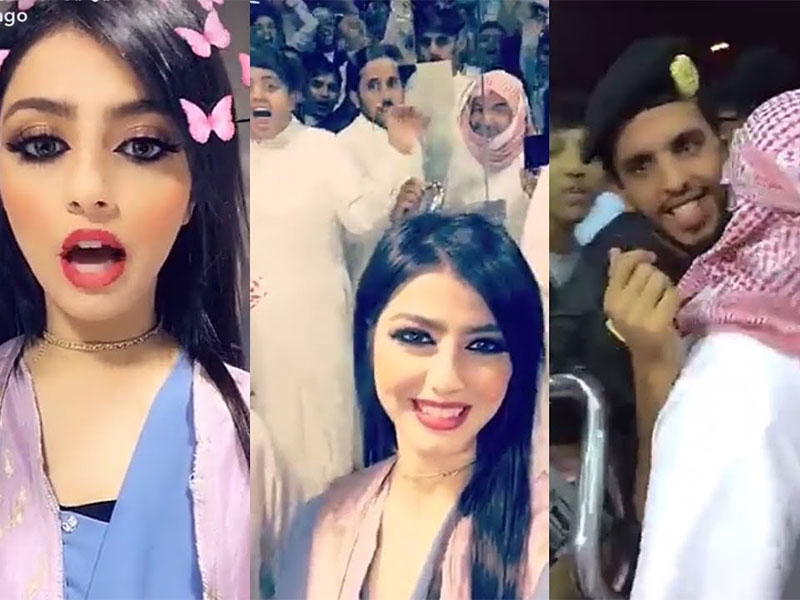بالفيديو: ممثلة سعودية تعطل حركة المرور أثناء افتتاح أحد المحلات!